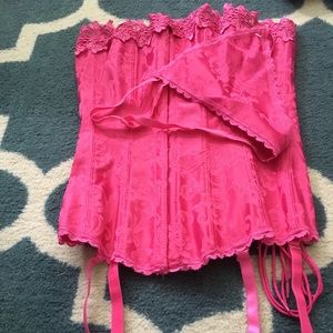 Frederick’s of Hollywood Corset & G-String NWOT
